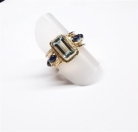 Anello Soprana Donna ACQUAMARINA in Oro Acquamarina 2 Ct AN OG ACQ ZAFFIRI - AN OG ACQ ZAFFIRI